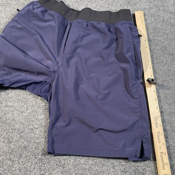 Fabletics 9" Lined Shorts Mens L Athleisure Running Exercise Drawstring Waist - Picture 5 of 6